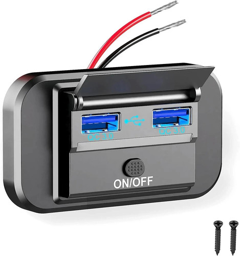 12v dual usb fast charger - 12v,