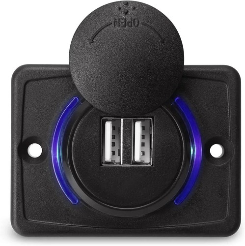 12v dual usb fast charger - 12v,