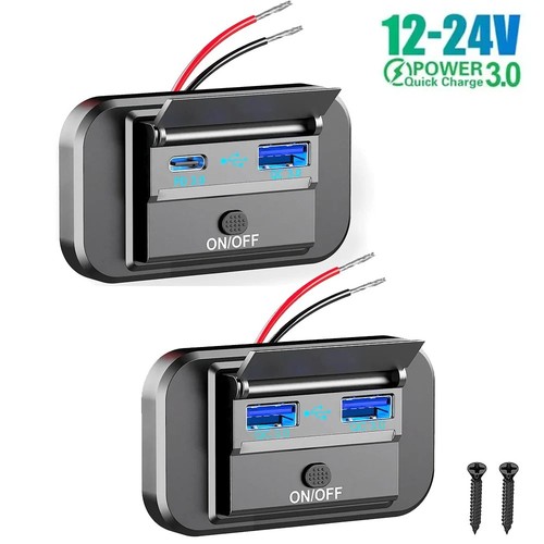 12v dual usb fast charger - usb,