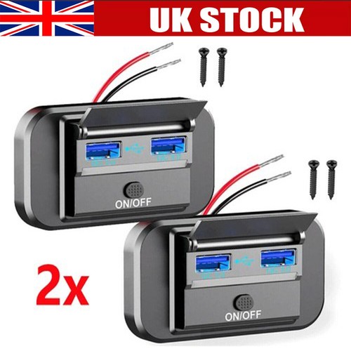 12v dual usb fast charger - dual,